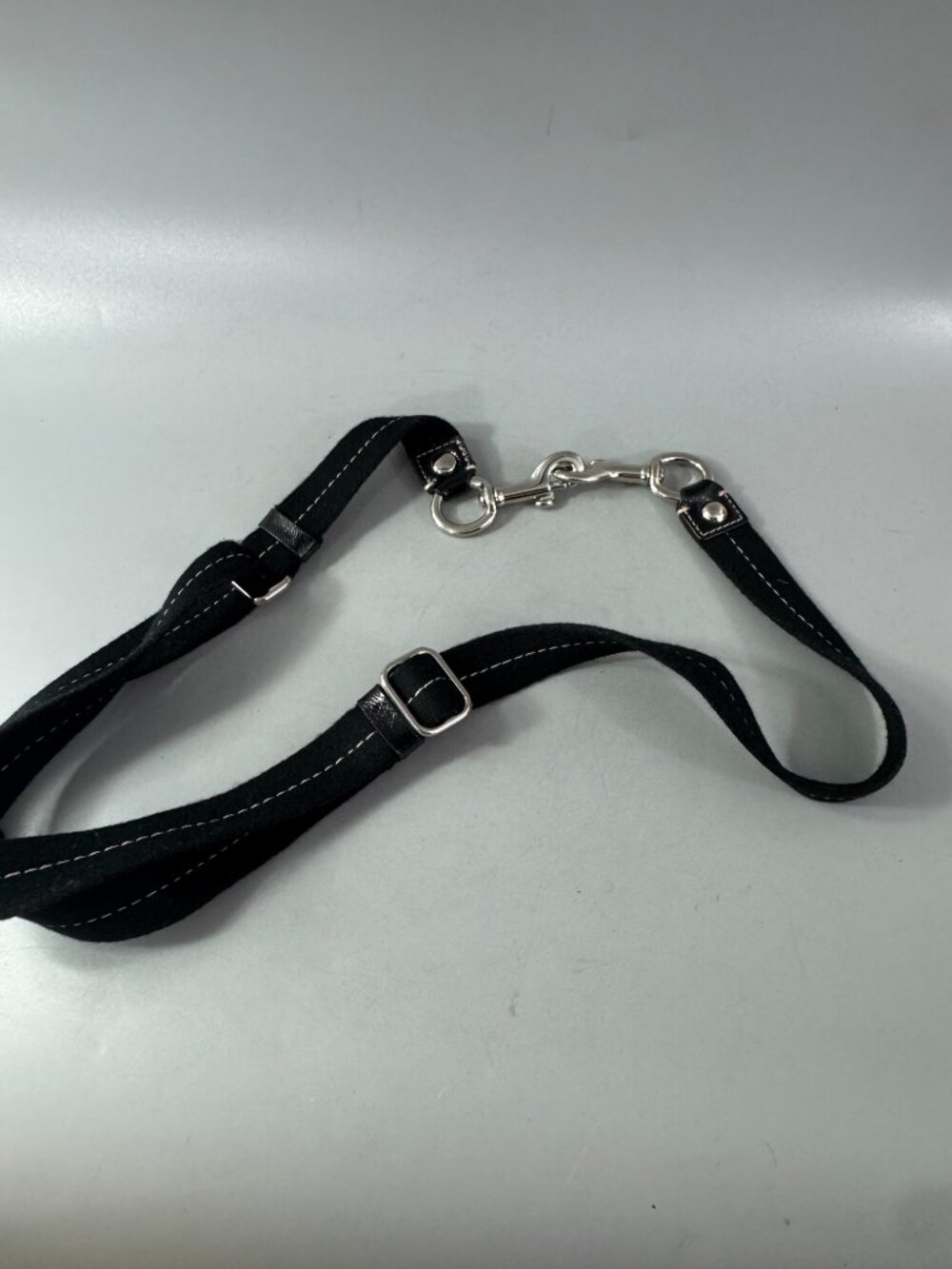 Coach Black Cotton Black Patent Accents Adjustable Strap - Picture 6 of 10